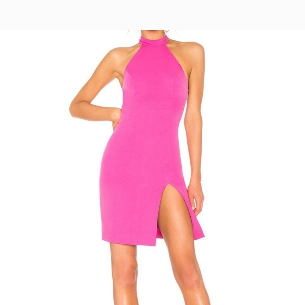NBD Pink Backless Dress